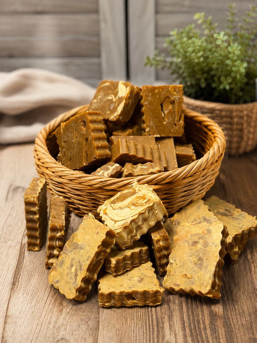 Kojic-Turmeric Goat Milk Mini Soap Scraps